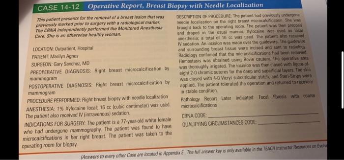 I Need The Crna Codes And The Qualifying Circumstances Codes With All The Modifiers 2