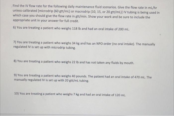 Pediatric Daily Maintenance Fluid Protocol Up To The First 10 Kg Of Weight 10 Kg Second 10 Kg Of Weight 11 20 Kg 10 2