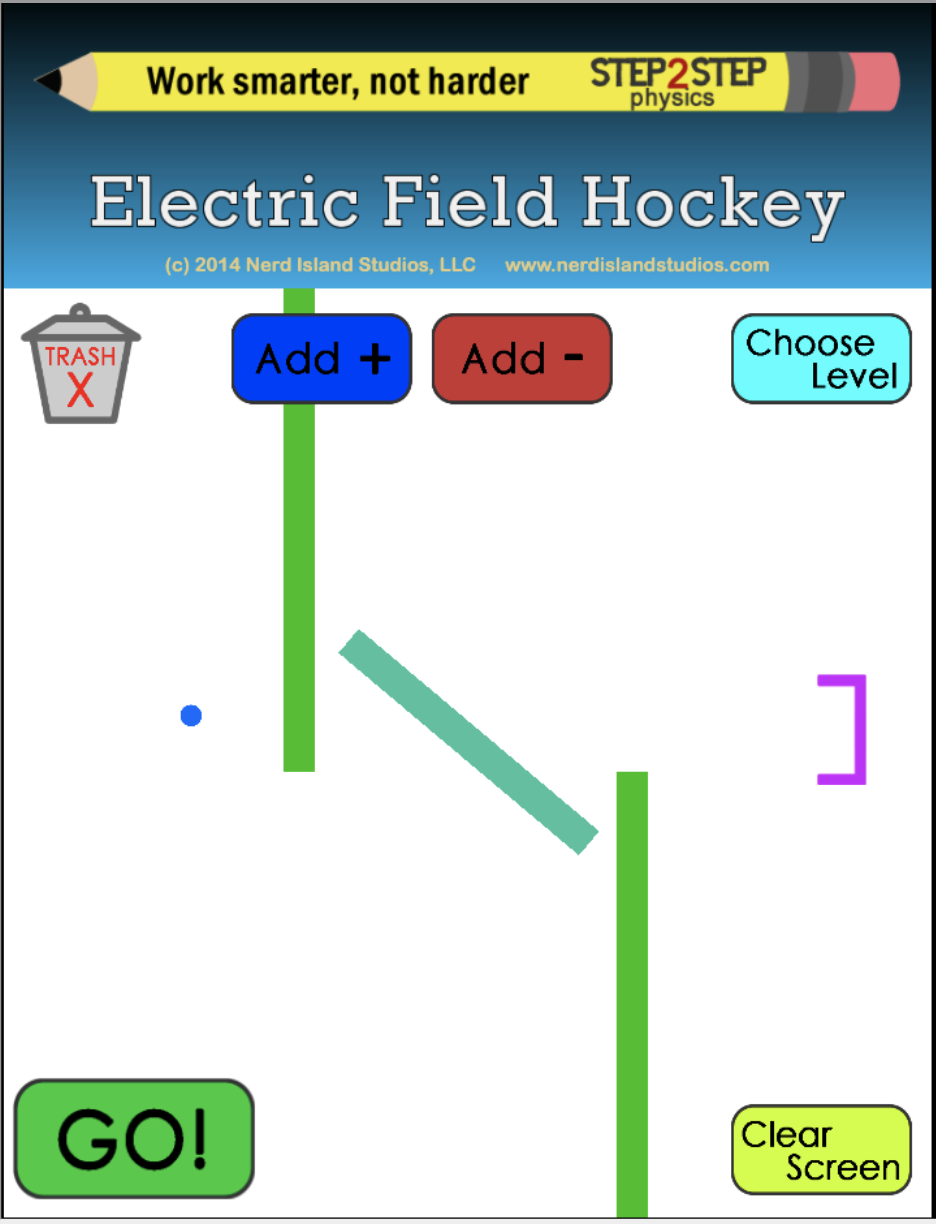 Work Smarter Not Harder Step2step Physics Electric Field Hockey C 2014 Nerd Island Studios Llc Www Nerdislandstudios 1