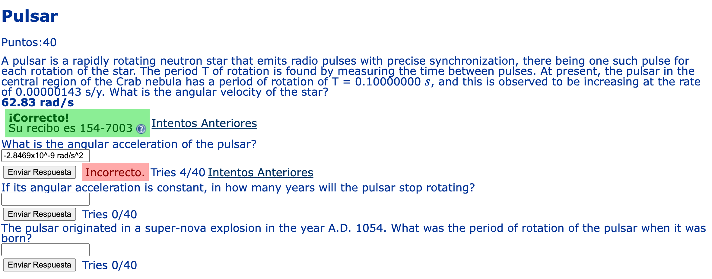 Pulsar Puntos 40 A Pulsar Is A Rapidly Rotating Neutron Star That Emits Radio Pulses With Precise Synchronization There 1
