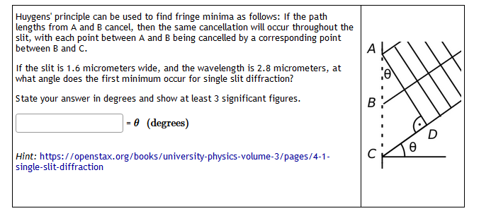 Huygens Principle Can Be Used To Find Fringe Minima As Follows If The Path Lengths From A And B Cancel Then The Same 1