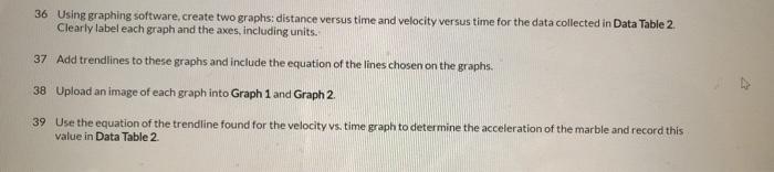 Experiment Data Table 1 Data Table 2 Changing Distance On Incline Angle Of Incline 10 2 Distance M Trial 1 Time S T 3