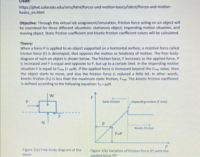 Credit Https Phet Colorado Edu Sims Html Forces And Motion Basics Latest Forces And Motion Basics En Html Objective 1