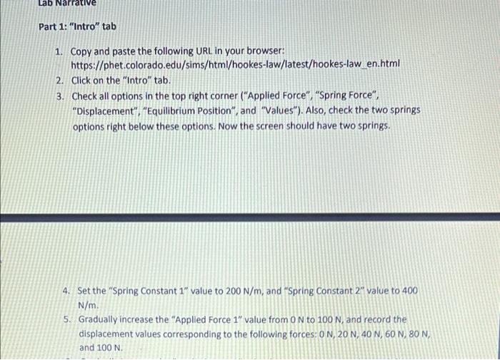 Title Hooke S Law Credit Https Phet Colorado Edu Sims Html Hookes Law Latest Hookes Law En Html Objective Through T 2