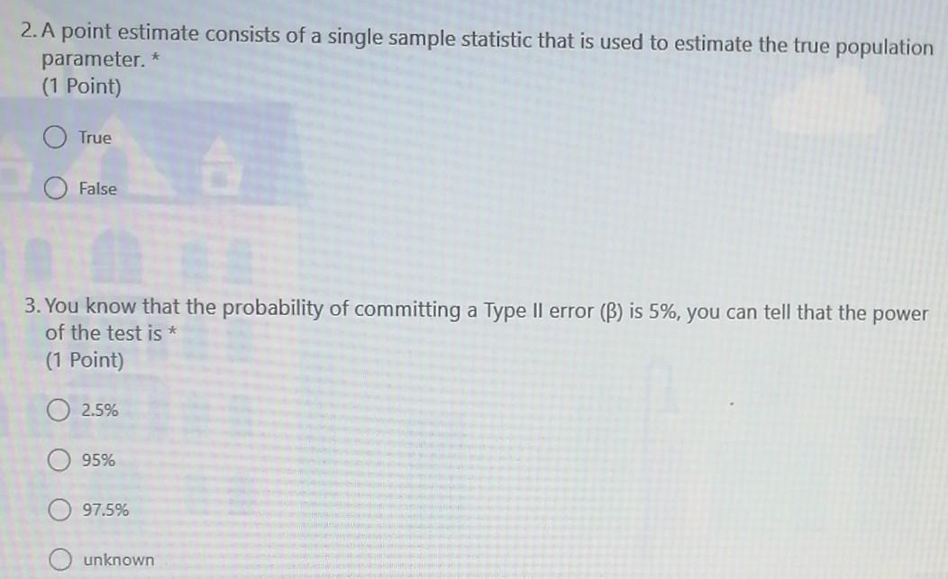 2 A Point Estimate Consists Of A Single Sample Statistic That Is Used To Estimate The True Population Parameter 1 P 1