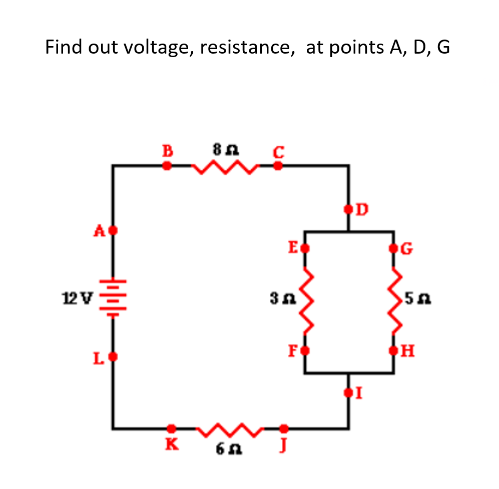 Micrometer Measurements 0 5 10 30 25 20 Find Out Voltage Resistance At Points A D G B 8 C D 2