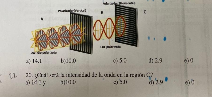 19 The Figure Below Shows An Unpolarized Electromagnetic Wave In Region A With Intensity I0 10 0 Watt M 2 Impinging O 1