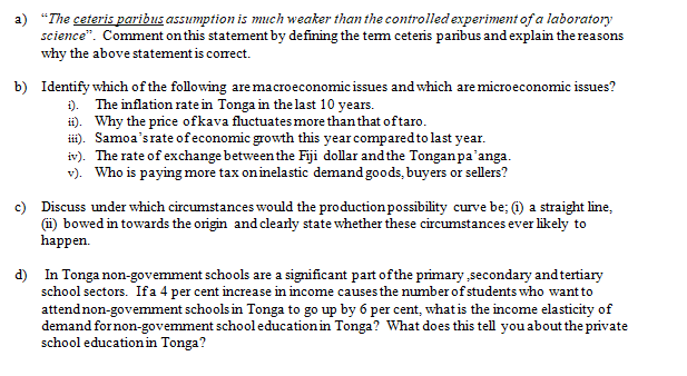 A The Ceteris Paribus Assumption Is Much Weaker Than The Controlled Experiment Of A Laboratory Science Comment On Th 1