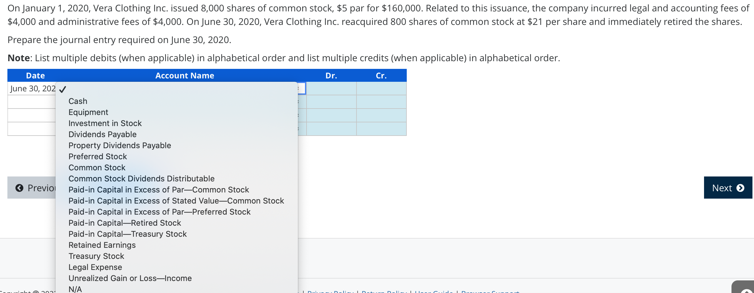 On January 1 2020 Vera Clothing Inc Issued 8 000 Shares Of Common Stock 5 Par For 160 000 Related To This Issuanc 1