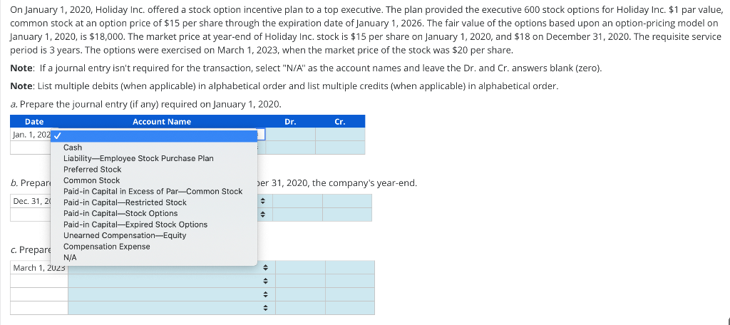 List Of Selections Is The Same For All Account Name Fields 1