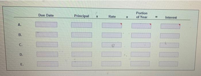 Ex 8 19 Determine Due Date And Interest On Notes 1 Determine The Due Date And The Amount Of Interest Due At Maturity On 2