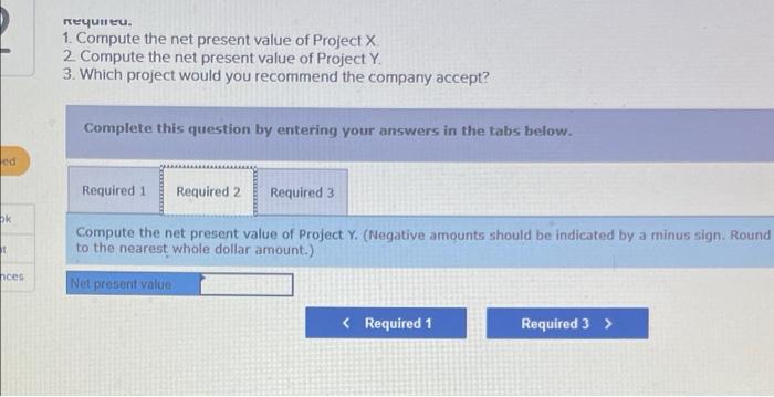 Exercise 12 14 Algo Comparison Of Projects Using Net Present Value Lo12 2 Labeau Products Limited Of Perth Austra 3