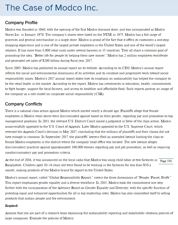 The Case Of Modco Inc Company Profile Modco Was Founded In 1960 With The Opening Of The First Modco Discount Store An 1
