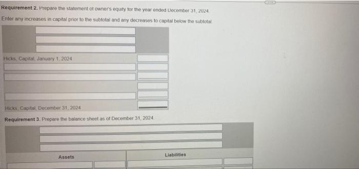 Presented Here Are The Accounts Of Pembroke Bookkeeping Company For The Year Ended December 31 2024 Click The Icon To V 2