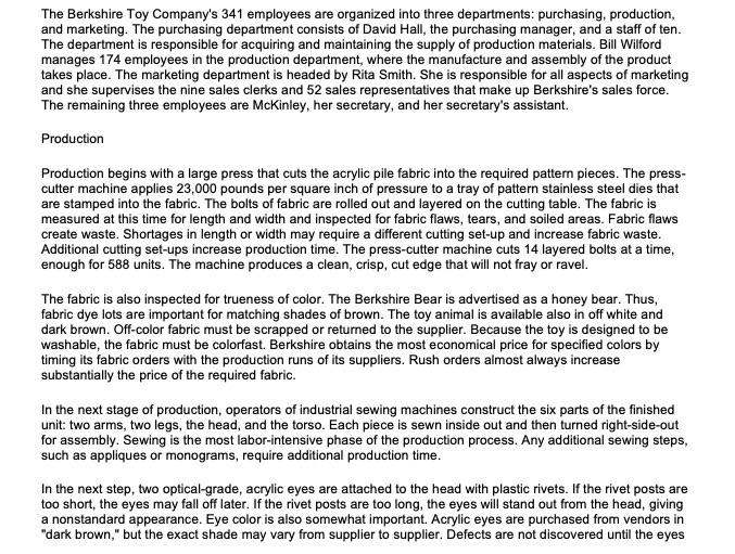 Introduction Janet Mckinley Is Employed By The Quality Products Corporation A Publicly Traded Conglomerate The Corpora 3