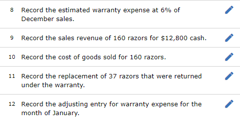 Required Information Problem 11 4a Algo Estimating Warranty Expense And Liability Lo P4 The Following Information App 3