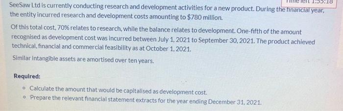 Seesaw Ltd Is Currently Conducting Research And Development Activities For A New Product During The Financial Year The 1