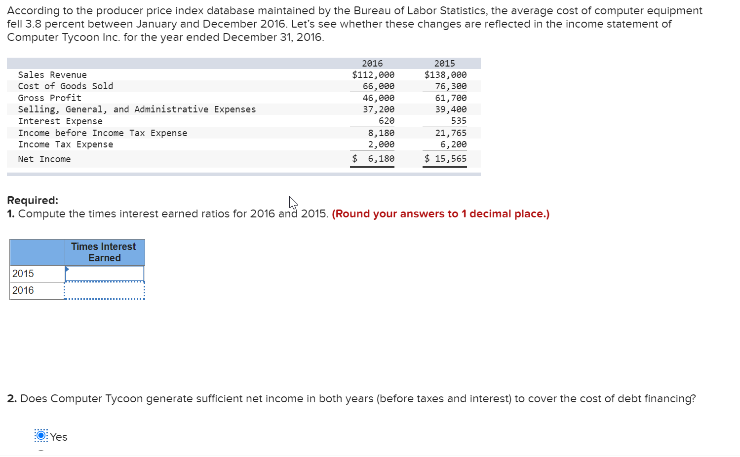 According To The Producer Price Index Database Maintained By The Bureau Of Labor Statistics The Average Cost Of Compute 1