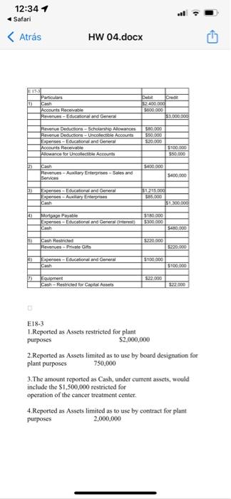 12 34 1 Safari Atras Hw 04 Docx 1 Parlic Cash Accounts Recoratie Revenues And General 52 400 000 S600 000 3000 300 Re 1
