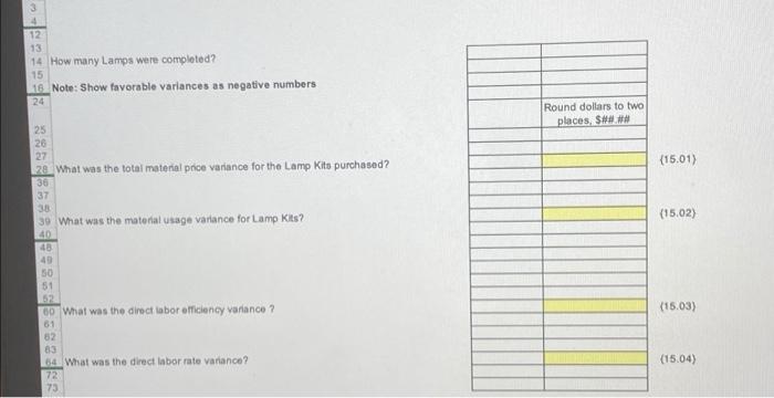 3 4 Part 4 6 Process Costing Weighted Average 7 8 General Information 9 10 The I See The Light Company Has A Related 5