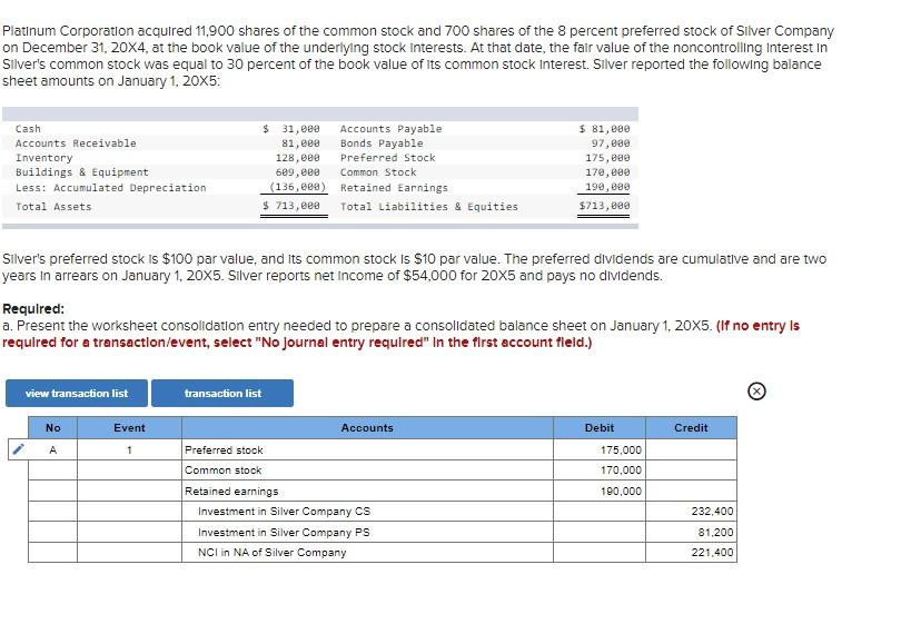 Platinum Corporation Acquired 11 900 Shares Of The Common Stock And 700 Shares Of The 8 Percent Preferred Stock Of Silve 1