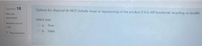 Destion 18 Options For Disposal Do Not Include Reuse Or Repurposing Of The Product If It Is Still Functional Recycling 1