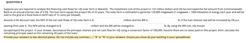 Please Help Using Excel With A Detailed Explanation 1