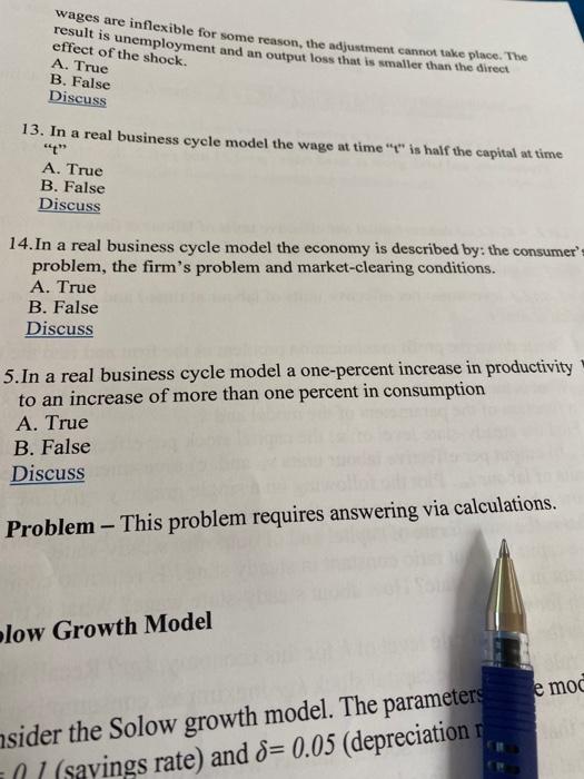 Wages Are Inflexible For Some Reason The Adjustment Cannot Take Place The Result Is Unemployment And An Output Loss Th 1