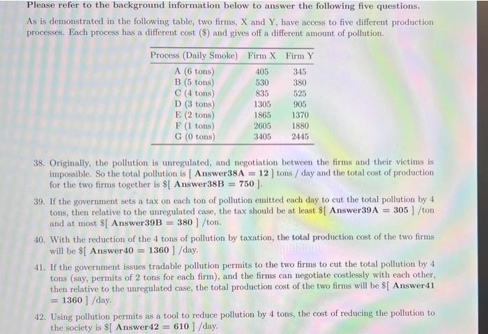 Please Refer To The Background Information Below To Answer The Following Five Questions As Is Demonstrated In The Follo 1