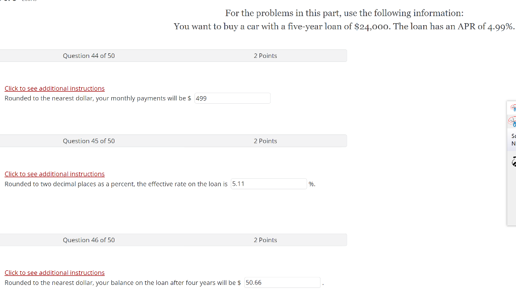 For The Problems In This Part Use The Following Information You Want To Buy A Car With A Five Year Loan Of 24 000 Th 1