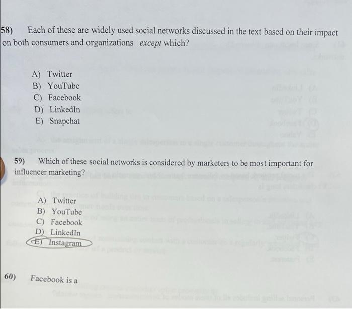 58 Each Of These Are Widely Used Social Networks Discussed In The Text Based On Their Impact On Both Consumers And Orga 1