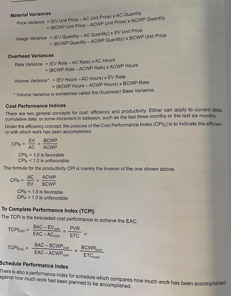 Case Study 13 1 You Will Need To Determine A Project Performance Analysis Or Cv Sv Calculations Review Case Study 13 1 5