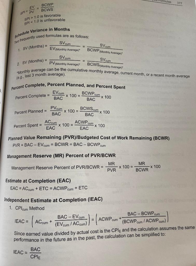 Case Study 13 1 You Will Need To Determine A Project Performance Analysis Or Cv Sv Calculations Review Case Study 13 1 6