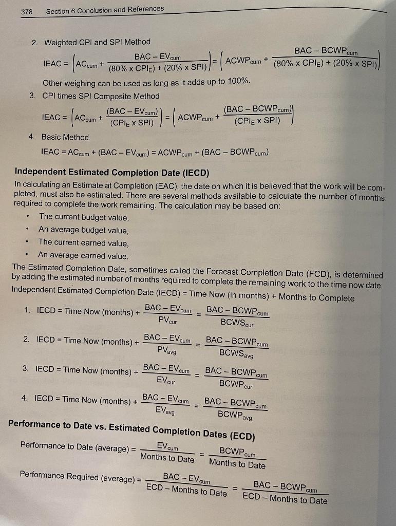 Case Study 13 1 You Will Need To Determine A Project Performance Analysis Or Cv Sv Calculations Review Case Study 13 1 7