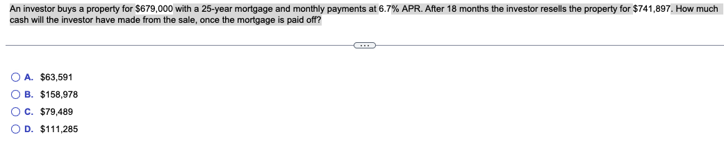 An Investor Buys A Property For 679 000 With A 25 Year Mortgage And Monthly Payments At 6 7 Apr After 18 Months The I 1