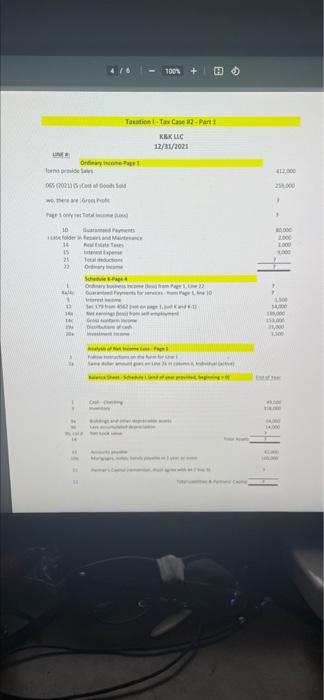 3 6 100 Part Of The 1 As Described Above Take Sos Of Every Me From Schedule Form On Your Schedule Your I Should Be 5 2