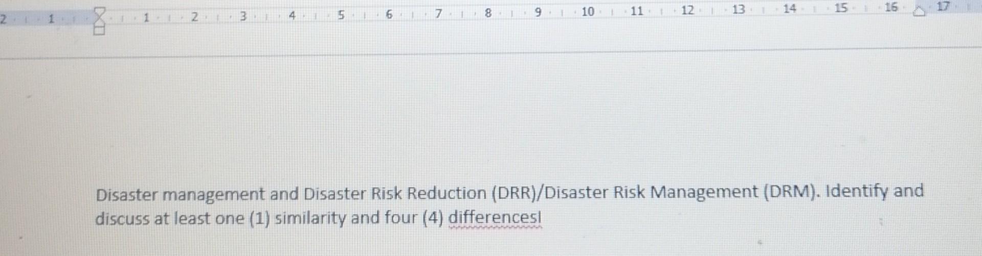 10 15 16 14 4 9 11 12 13 1 3 6 12 La 1 7 18 1 Disaster Management And Disaster Risk Reduction Drr Disaster Risk Manage 1