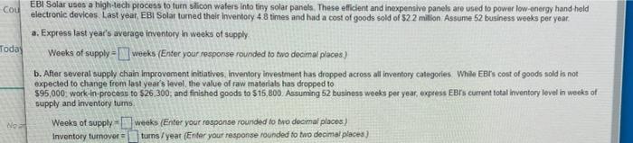 Cou Today Ebi Solar Uses A High Tech Process To Turn Silicon Wafers Into Tiny Solar Panels These Efficient And Inexpens 1