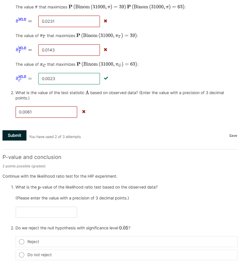 3 Likelihood Ratio Test On The Mammography Study A Bookmark This Page Exercises Due Sep 8 2021 08 59 03 In The Follow 3