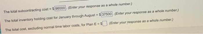 The President Of Hill Enterprises Terri Hill Projects The Firm S Aggregate Demand Requirements Over The Next 8 Months 2