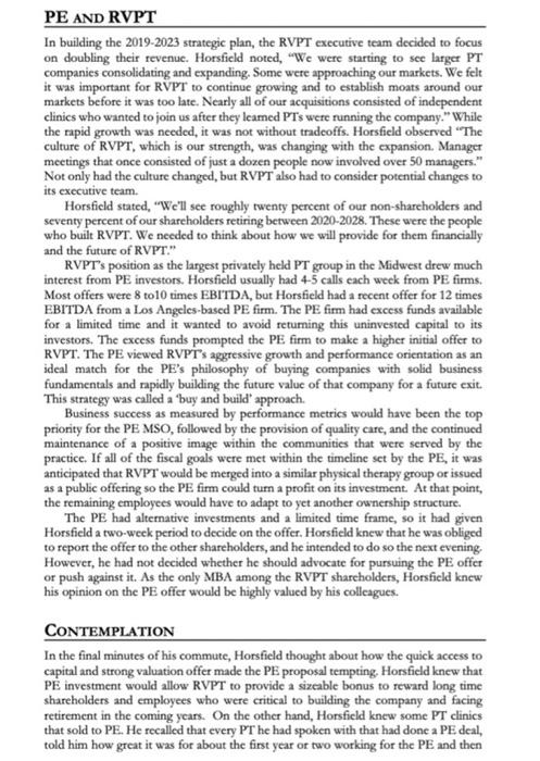 Answer If You Can Will Upvote For You 1 Assess The Culture Of Rvpt Through Schein S Model A How Has It C 8