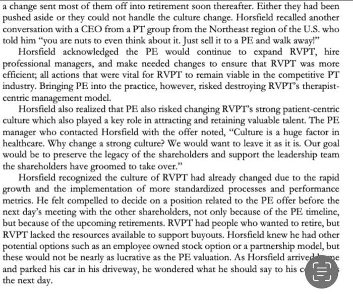 Answer If You Can Will Upvote For You 1 Assess The Culture Of Rvpt Through Schein S Model A How Has It C 9