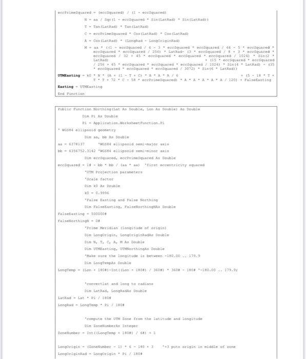 7 11 Here Are The Original Functions That Calculate The Easting And Northing Grid Coordinates Properties Are Grid Coor 2