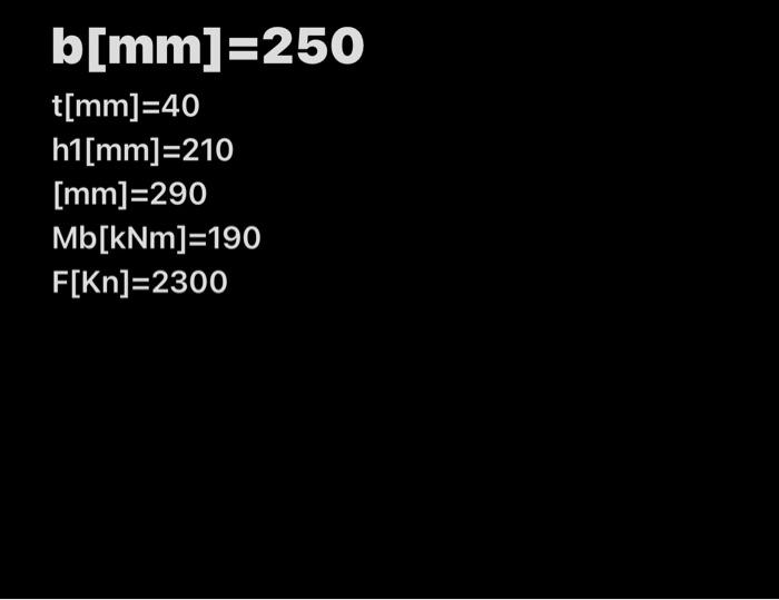 7th Homework Given Is A Beam Whose Cross Section See The Figure Is Loaded By A Tensile Force F And A Bending Moment Mo 2