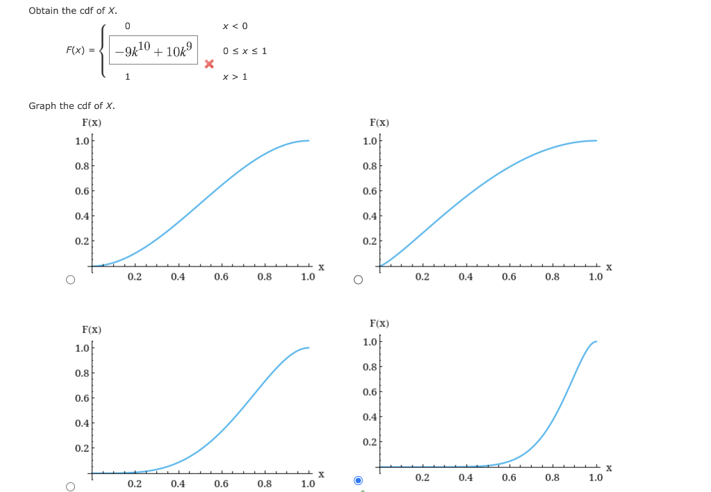 Let X Denote The Amount Of Space Occupied By An Article Placed In A 1 Ft Packing Container The Pdf Of X Is Below F X 2