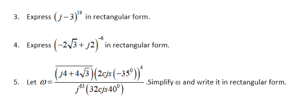 Topic Basic Operations And Integer Powers Of Complex Numbers Show All Necessary Solutions And Box All Final Answers 1