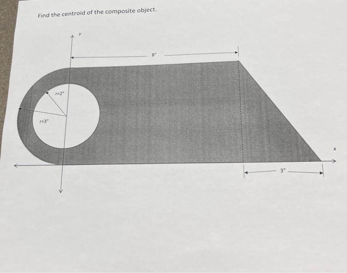 Find The Centroid Of The Composite Object 2 3 2