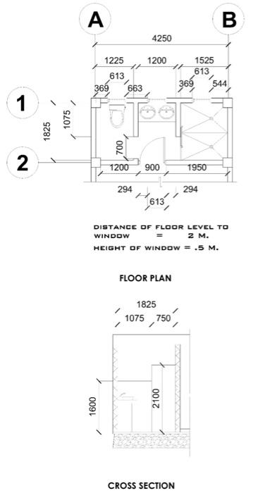 1 Estimate The Quantity Of The Following Materials Distance Of Floor To Ceiling Is 2 7m A 10 X 20 Cm Glazed Wall Til 2