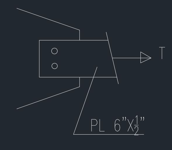 A 1 2 In X 6 In Steel Plate Of A 36 Steel Is Used As A Tension Member It Is Connected To A Gusset Plate With Two 7 1