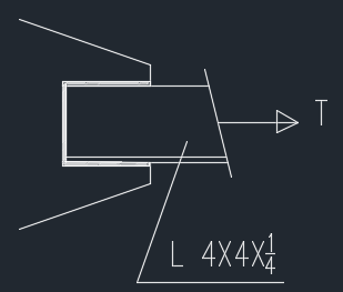 A Steel Angle 4x4x 14 A 36 Is Welded To A Gusset Plate As Shown And Exposed To Tension Force U 0 75 1 What Is The Yi 1